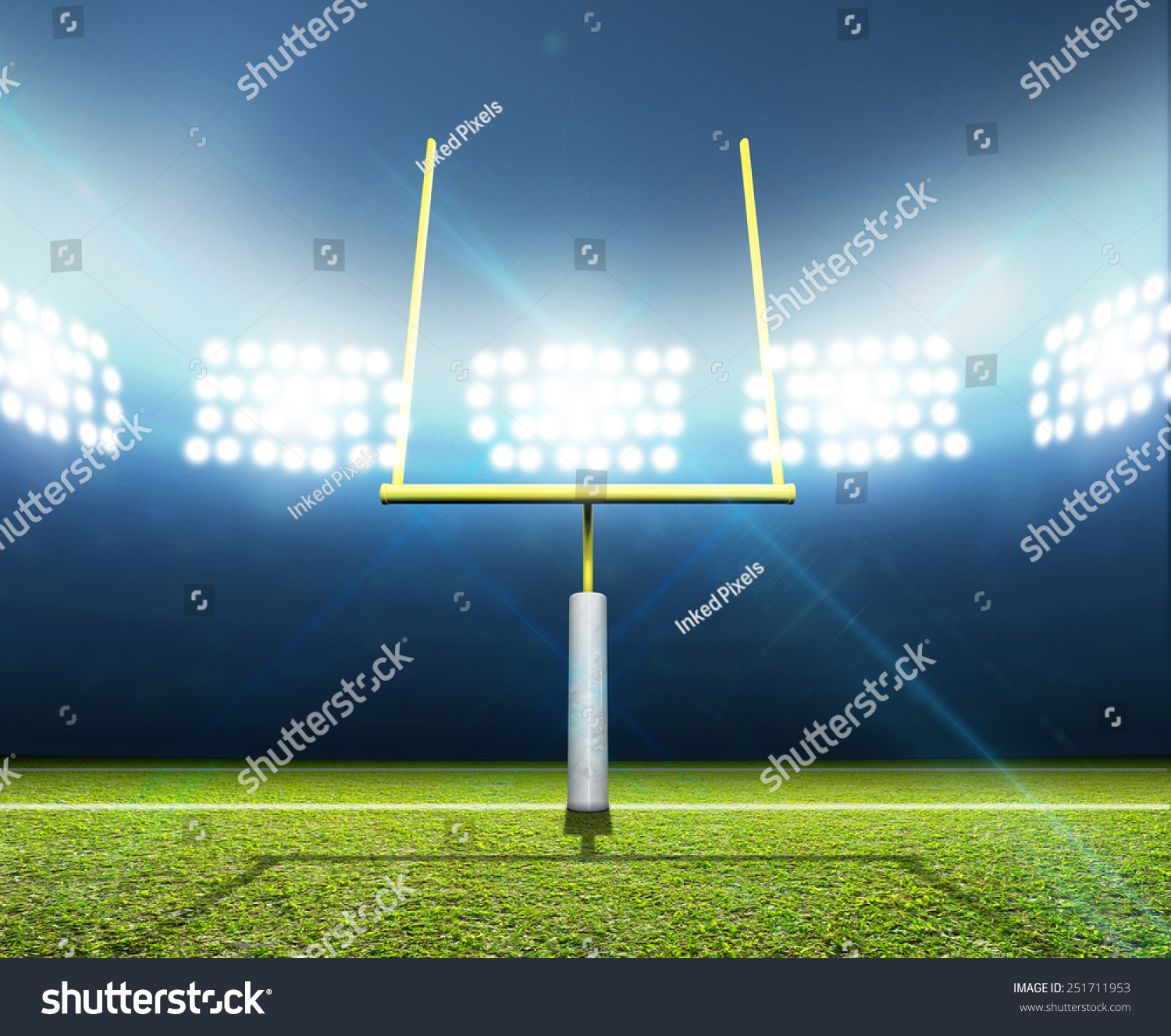 2,519 Lights goal post football Images, Stock Photos & Vectors ...