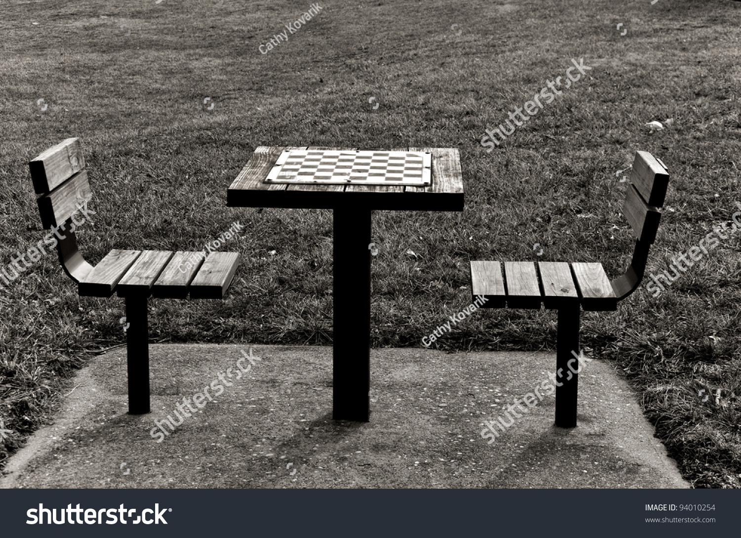 Game Table Local Park Stock Photo 94010254 - Shutterstock