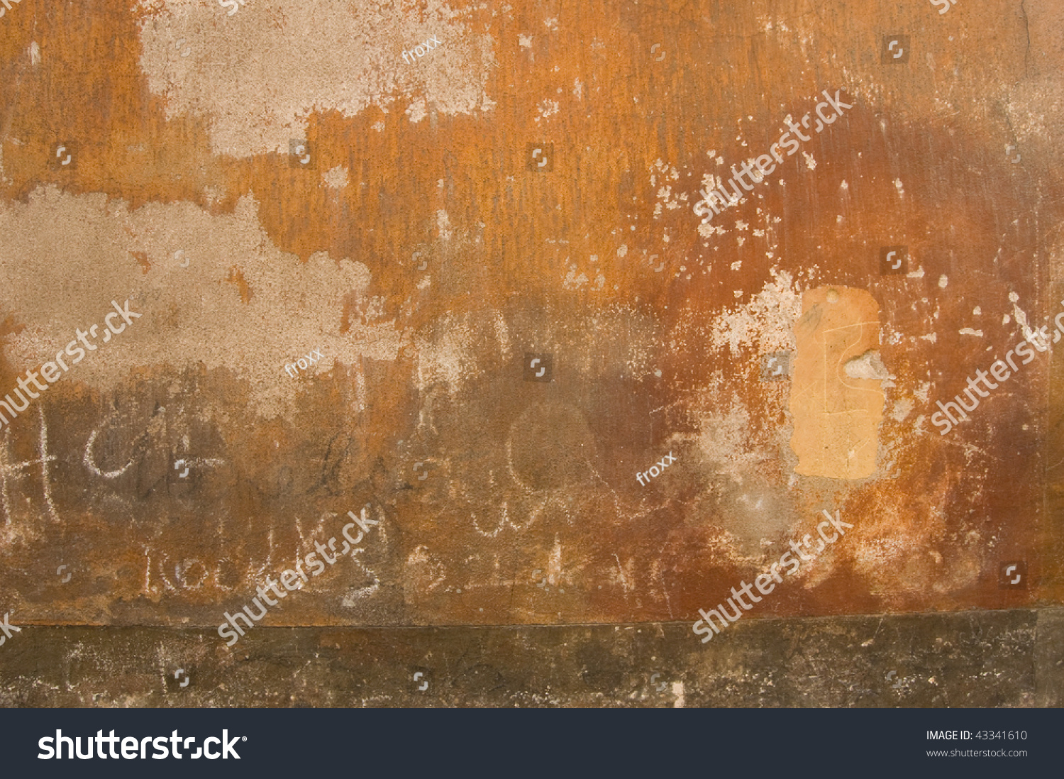 A Grungy Rough Terracotta Wall Texture ! Stock Photo 43341610 ...