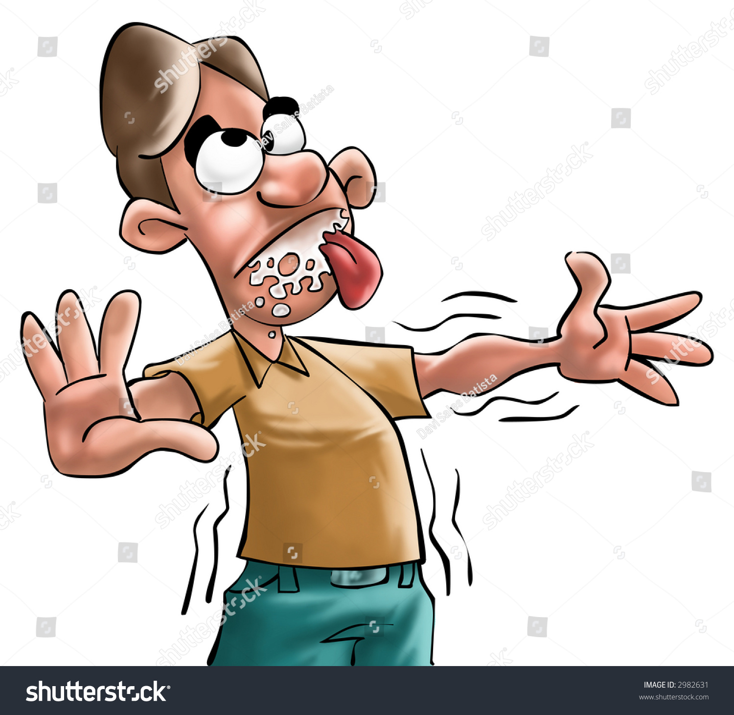 A Guy Going To Take A Epileptic Convulsion Stock Photo 2982631 ...