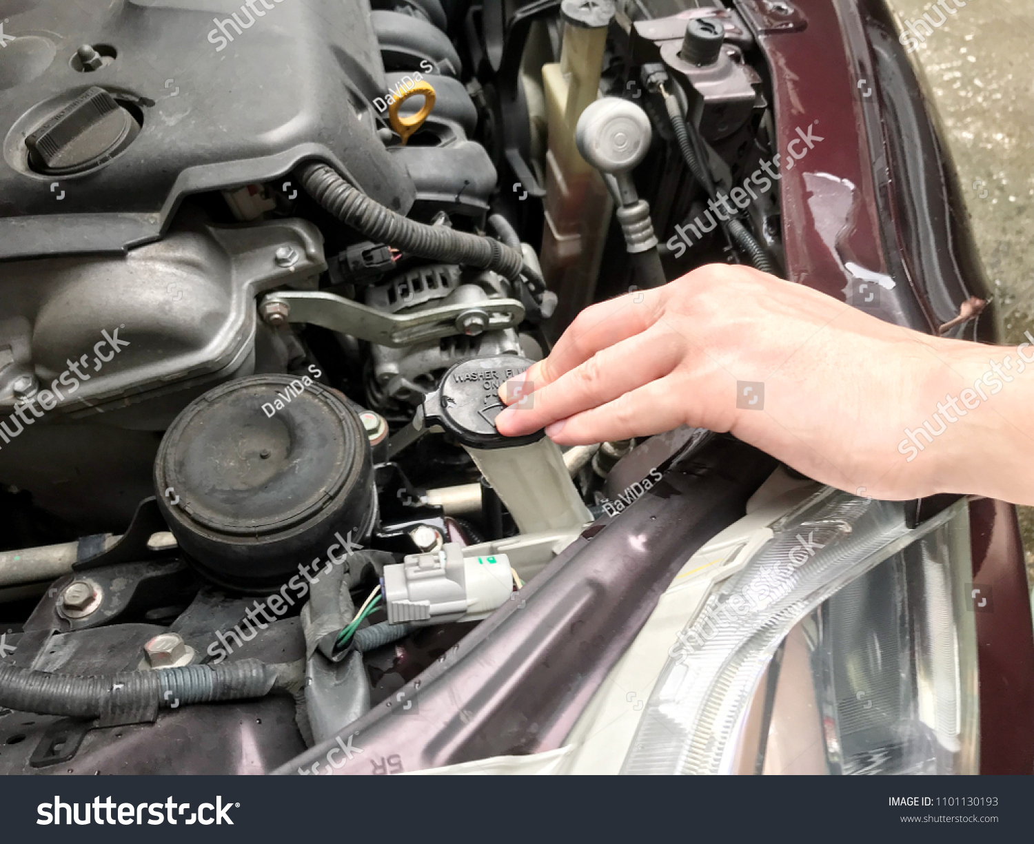 cap for water tank in car