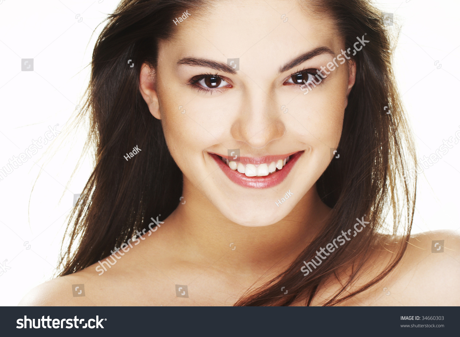 Happy Young Woman Big Smile On Stock Photo 34660303 - Shutterstock