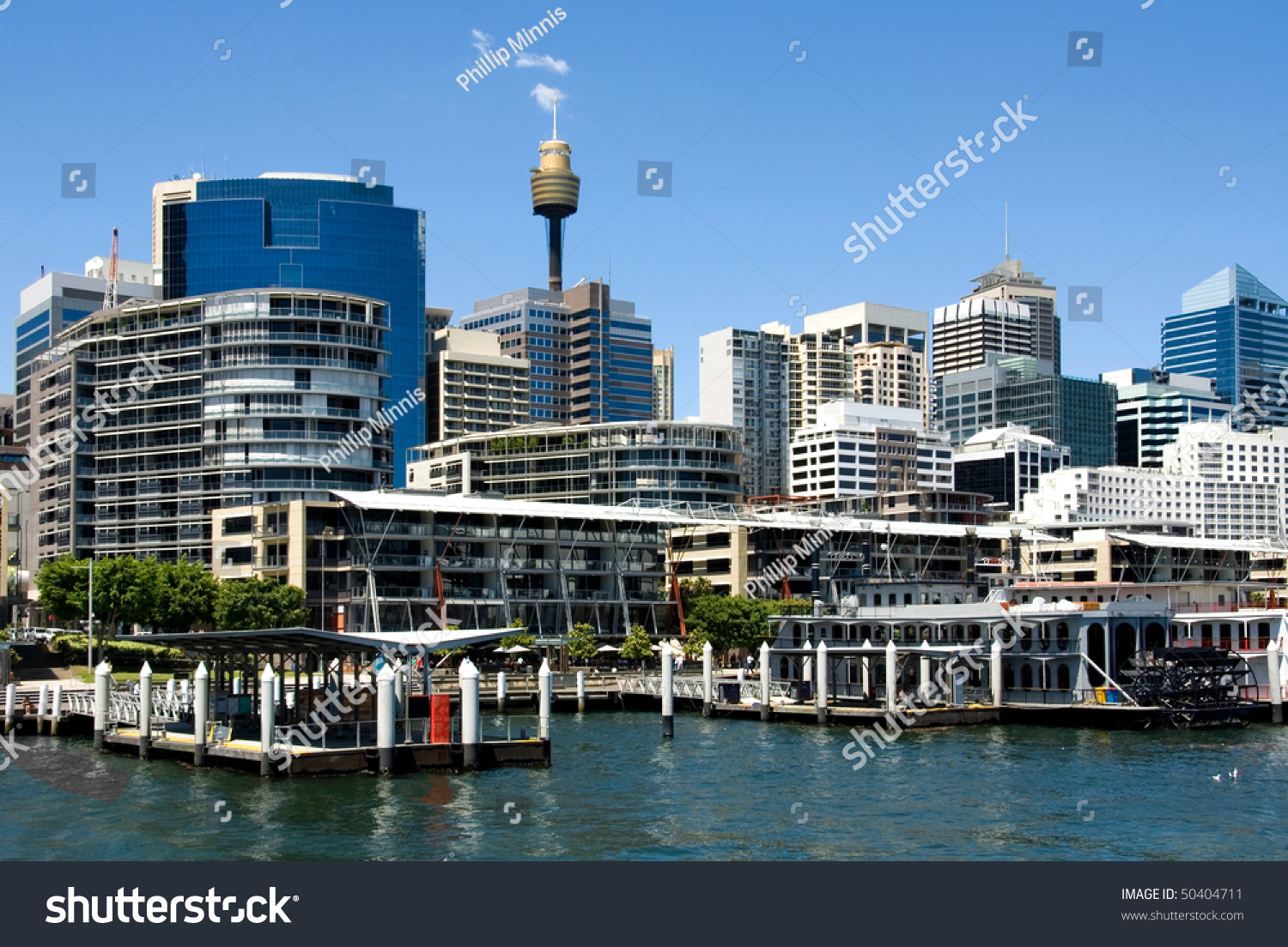 A Harbour Scene, Darling Harbour, Sydney, New South Wales, Australia ...