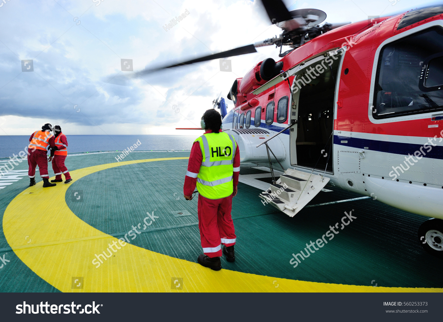 Hlo Helicopter Landing Officer On Duty Stock Photo Edit Now