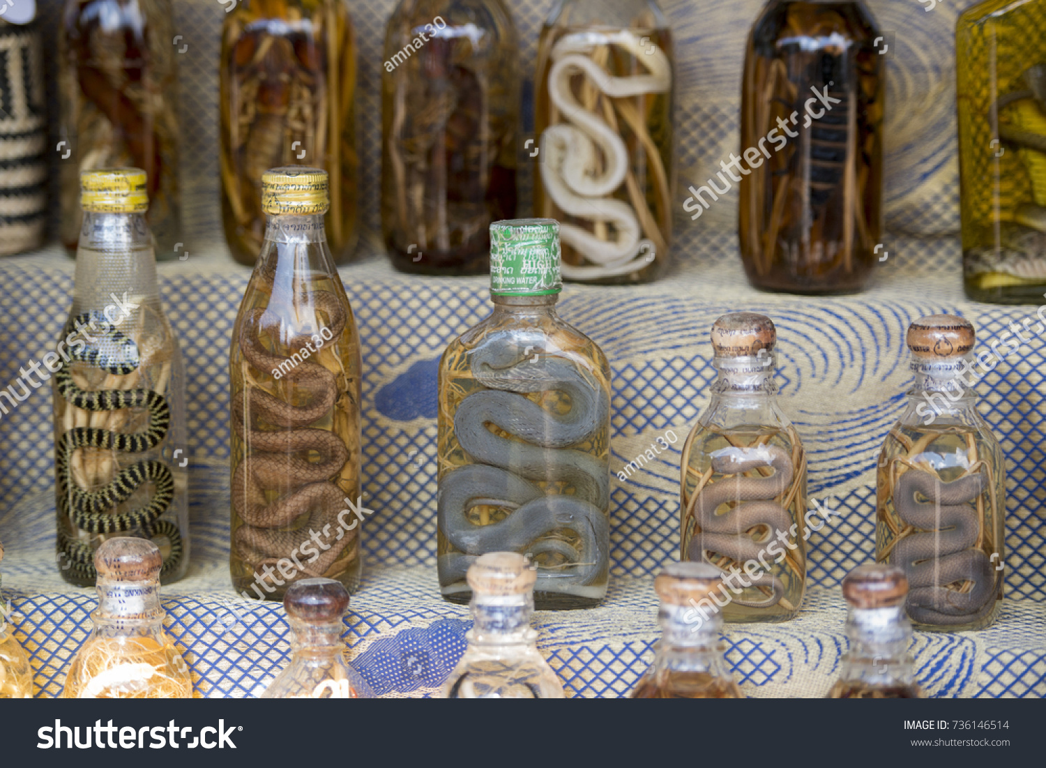 Lao Whiskey Shop Lao Lao Village Stock Photo Edit Now 736146514