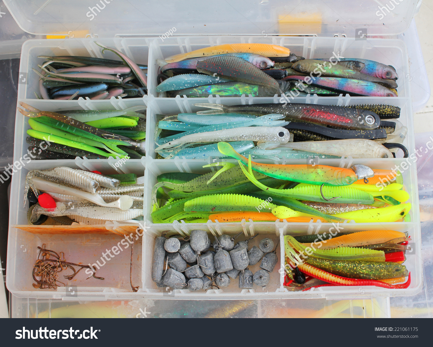 fully stocked tackle box