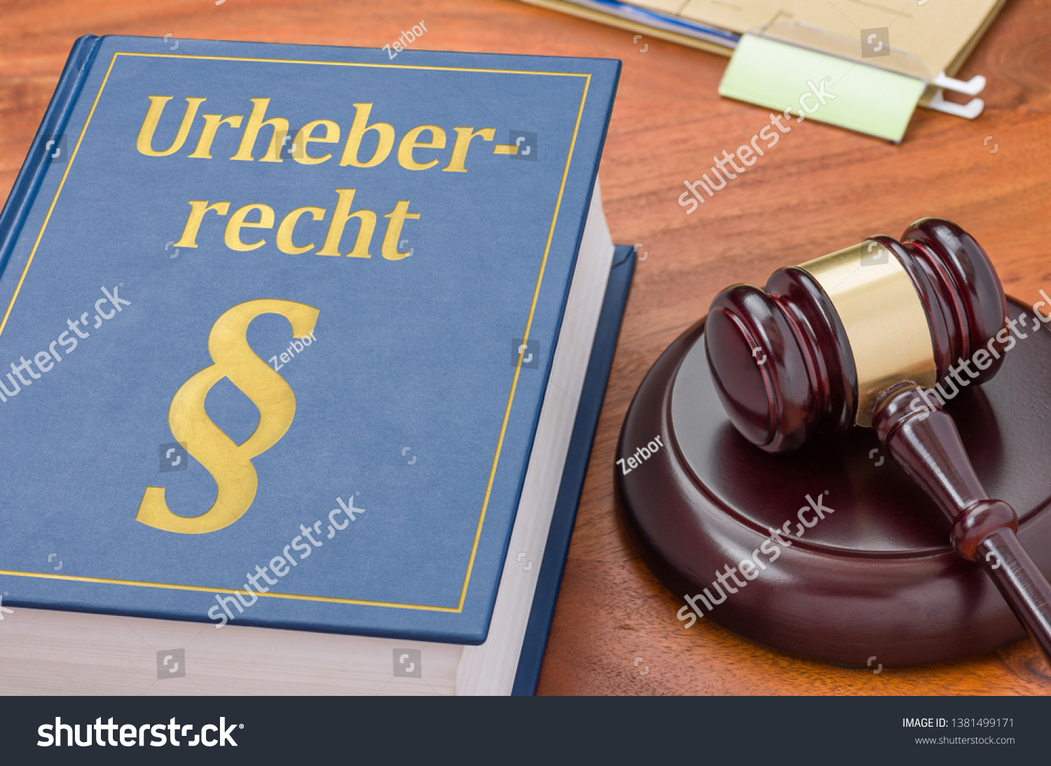 Law Book Gavel German Translation Copyright Stock Photo (Edit Now ...