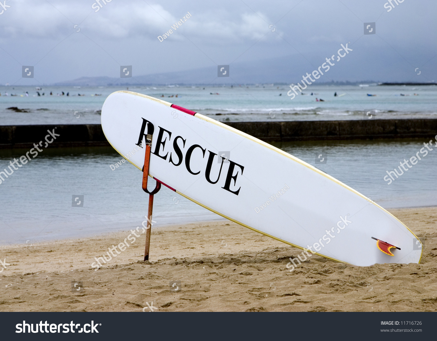 A Lifeguard'S Rescue Surfboard Stock Photo 11716726 : Shutterstock