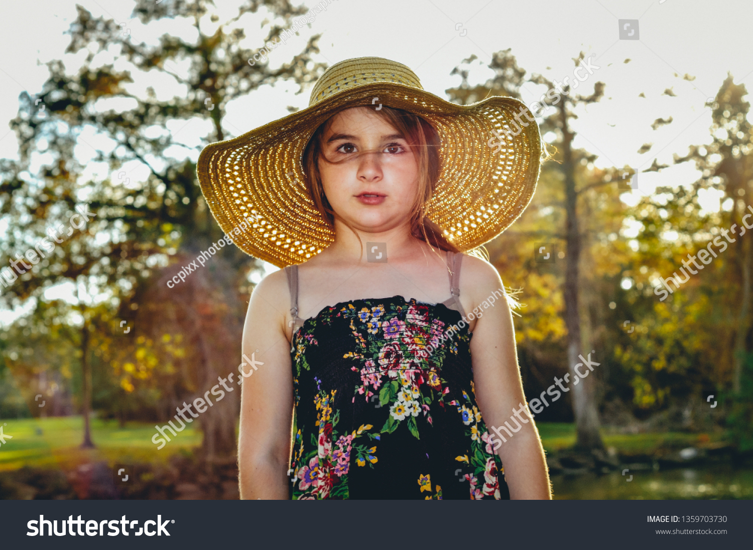 Little Girl Swamp Little Cajun Girl Stock Photo Edit Now 1359703730