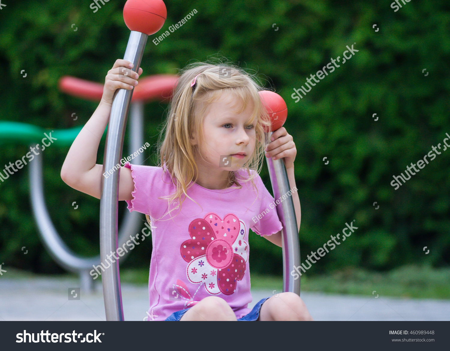 Little Girl Preschool Age Pink Shirt Stock Photo 460989448 | Shutterstock