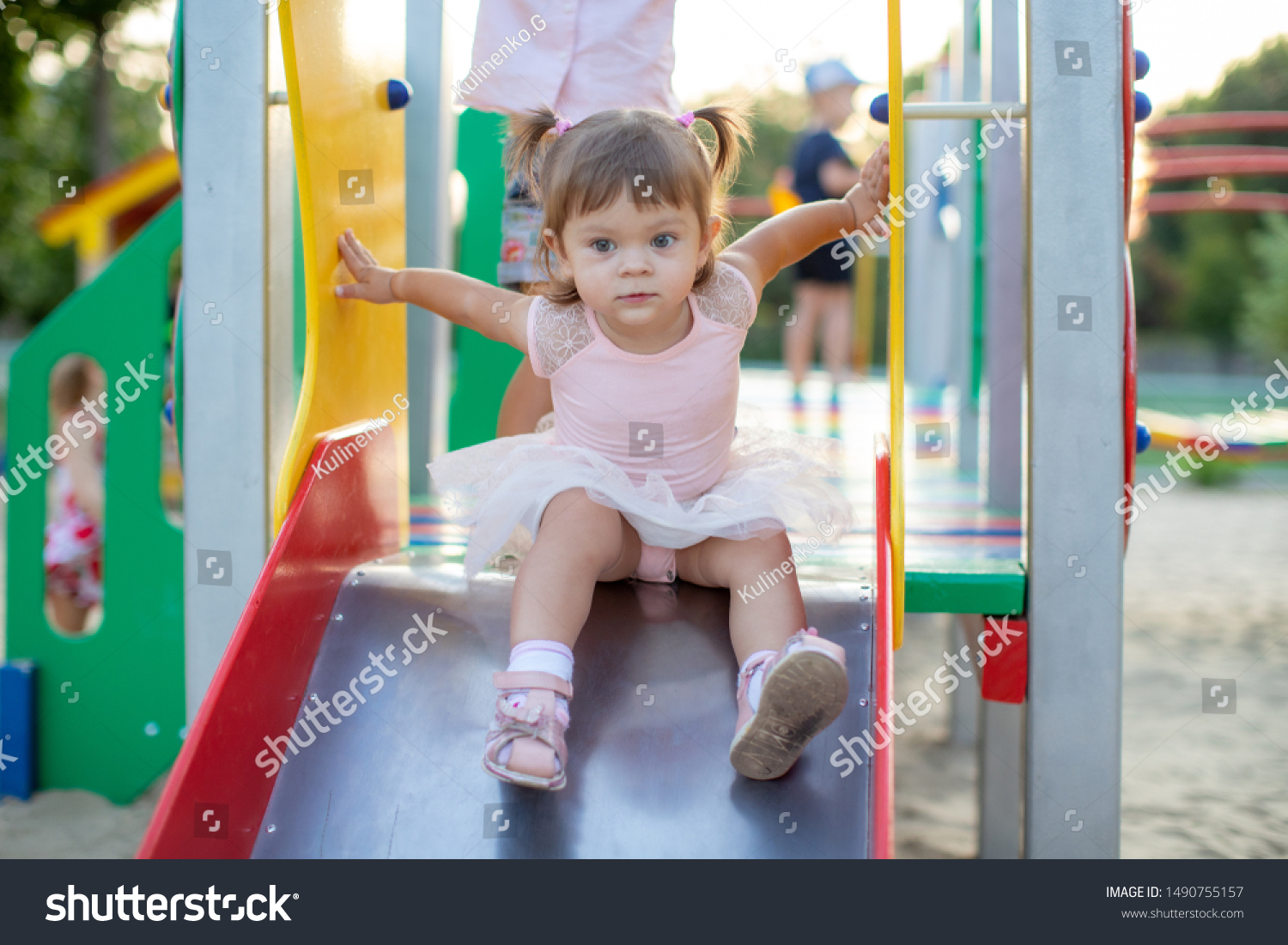 little girl slide