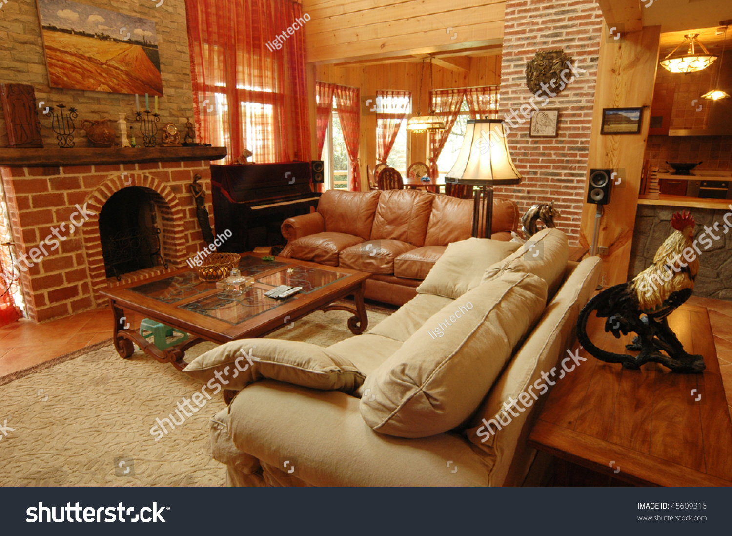 Living Room Western Style Stock Photo Edit Now 45609316