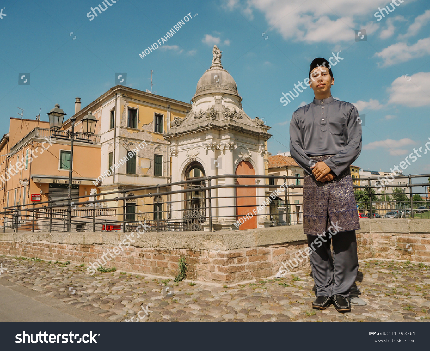 Malay Guy Traditional Attire Italy Stock Photo Edit Now 1111063364