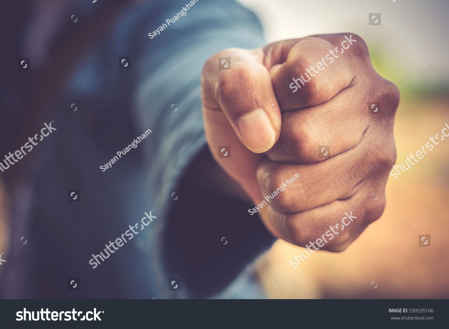 Man Fists Clenched Anger Stock Photo 539535166 Shutterstock