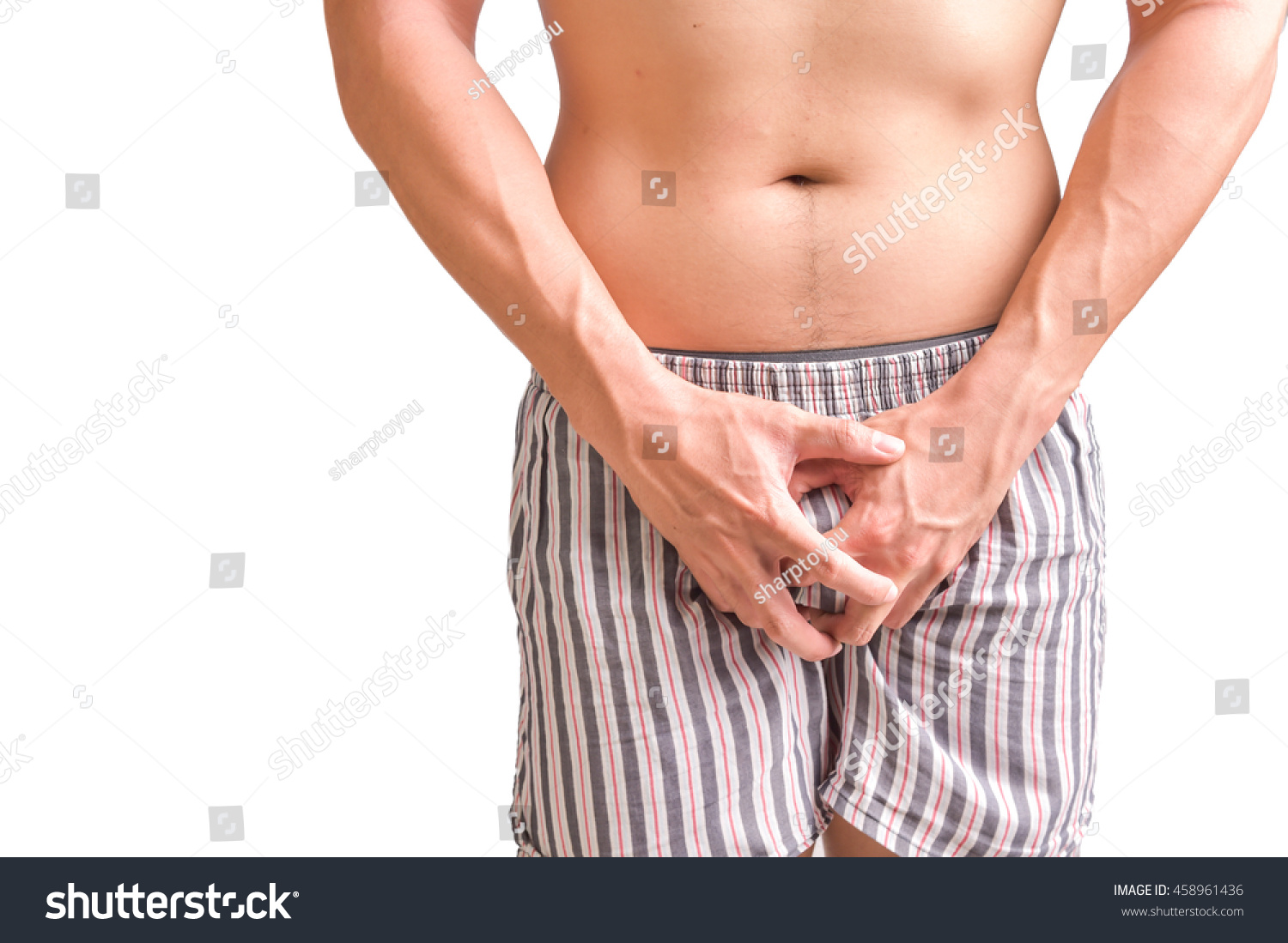 Man Holding Penis 56