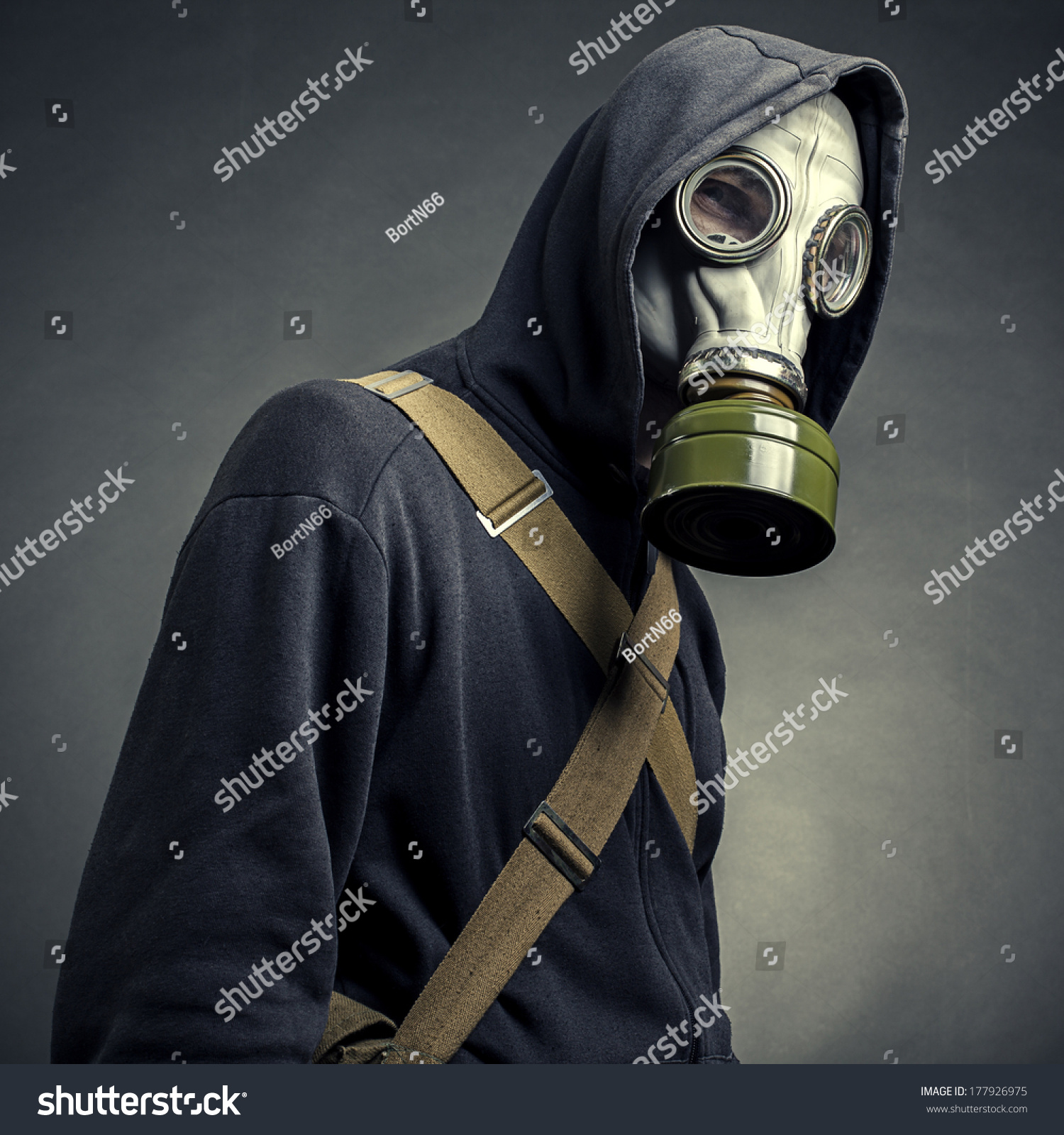 Man Gas Mask Stock Photo (Edit Now) 177926975