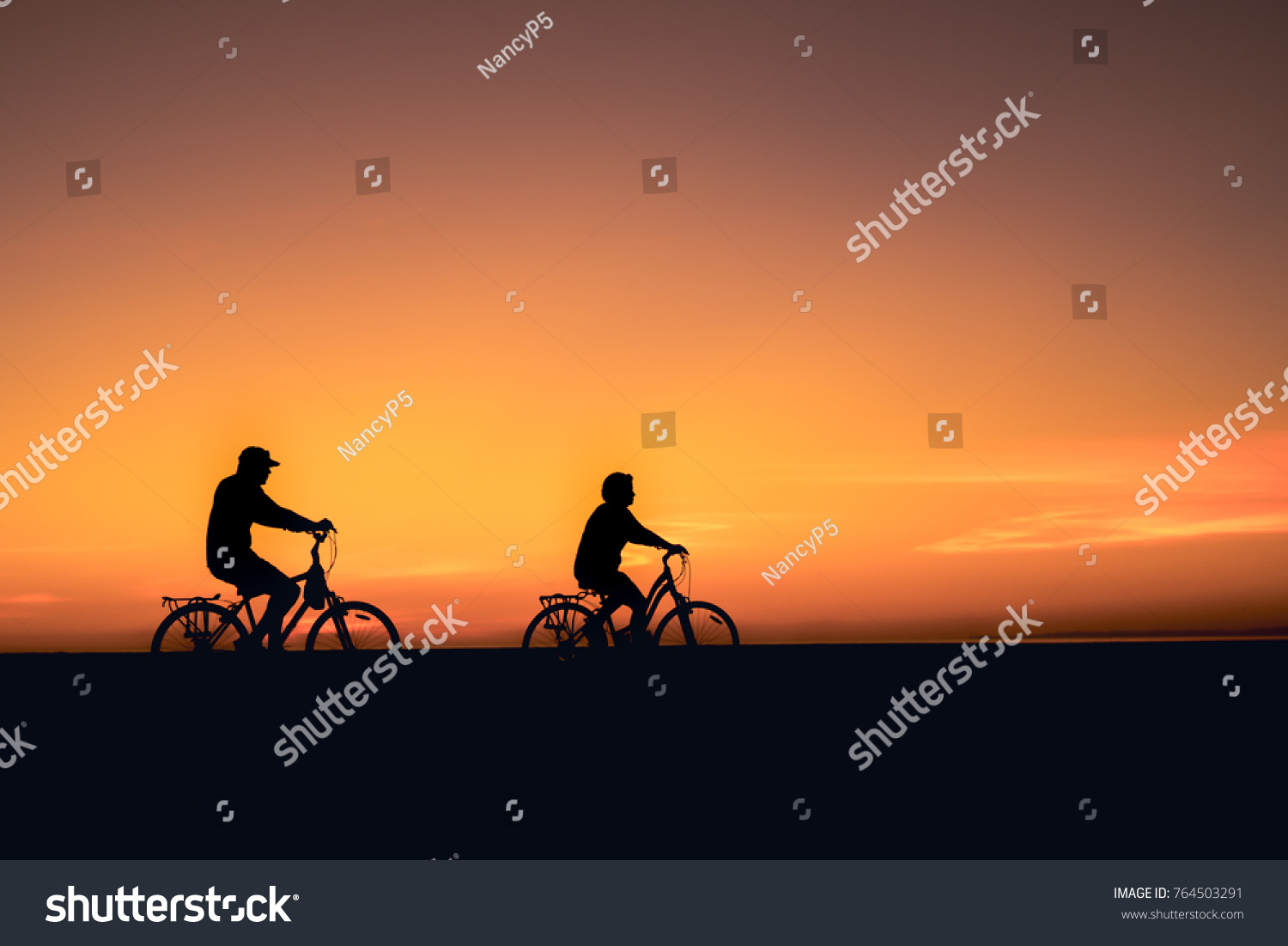bright cycle path