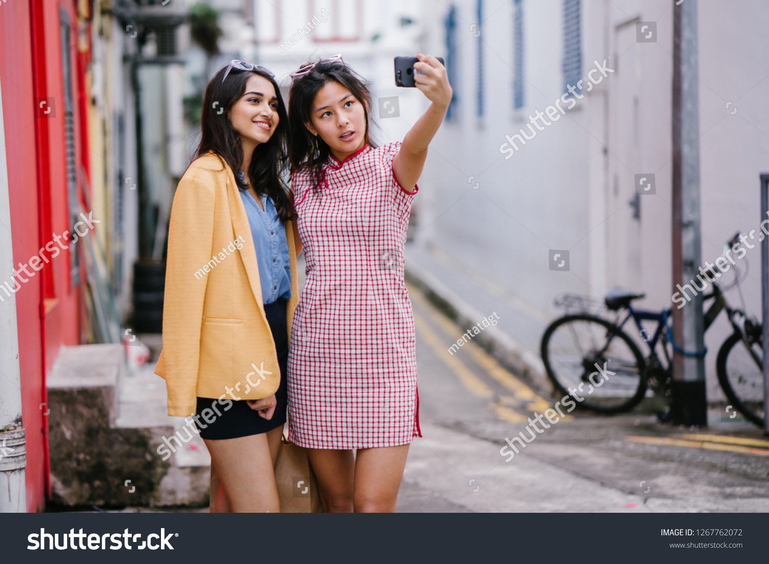 cute asian teen girl selfie