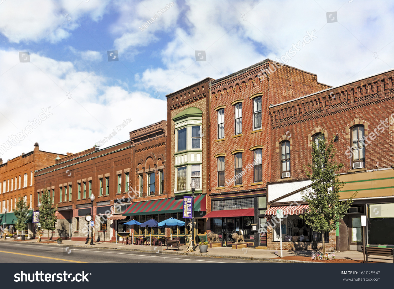 A Photo Of A Typical Small Town Main Street In The United States Of ...