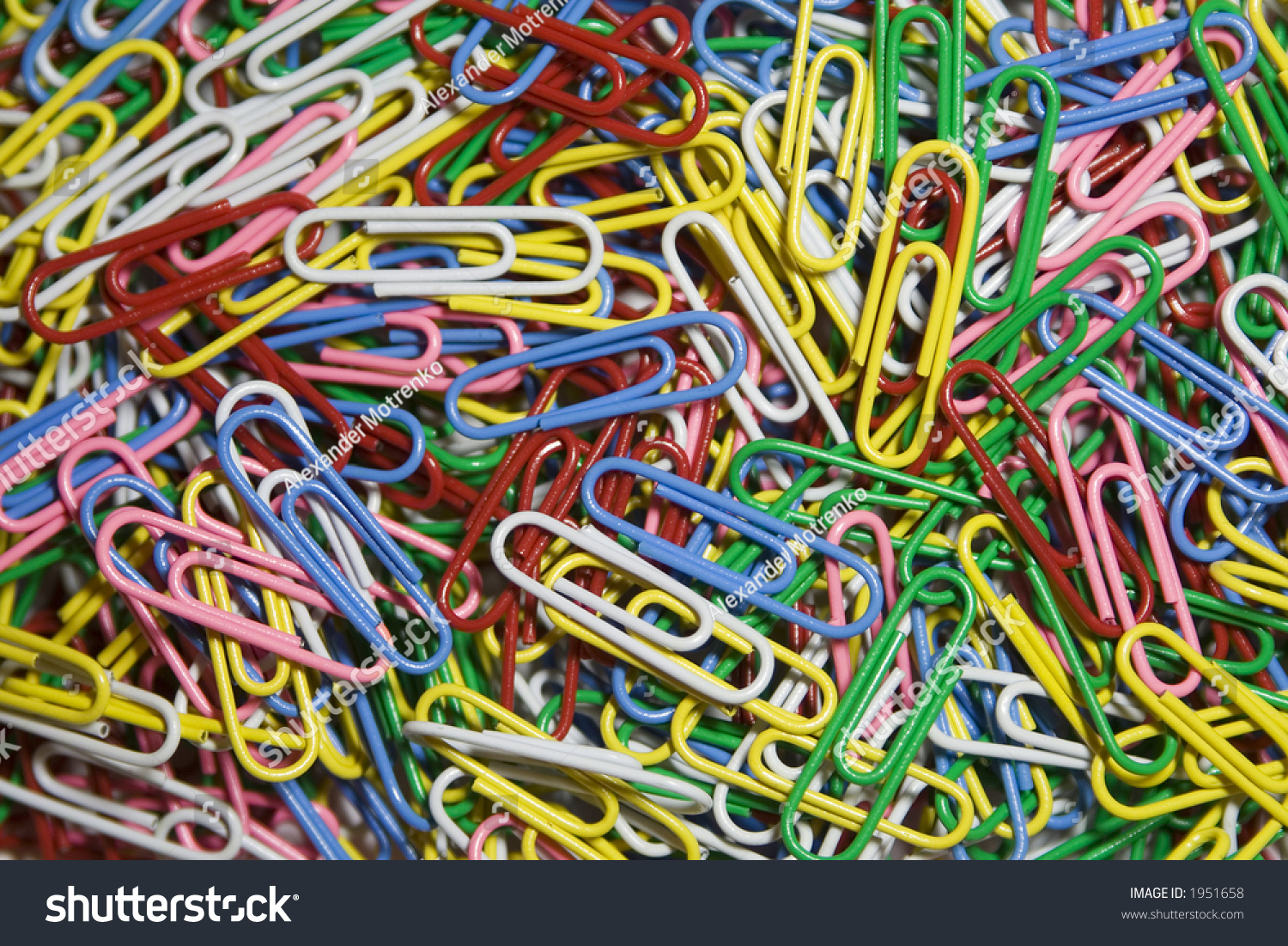 A Pile Of Colorful Paper Clips. Stock Photo 1951658 : Shutterstock