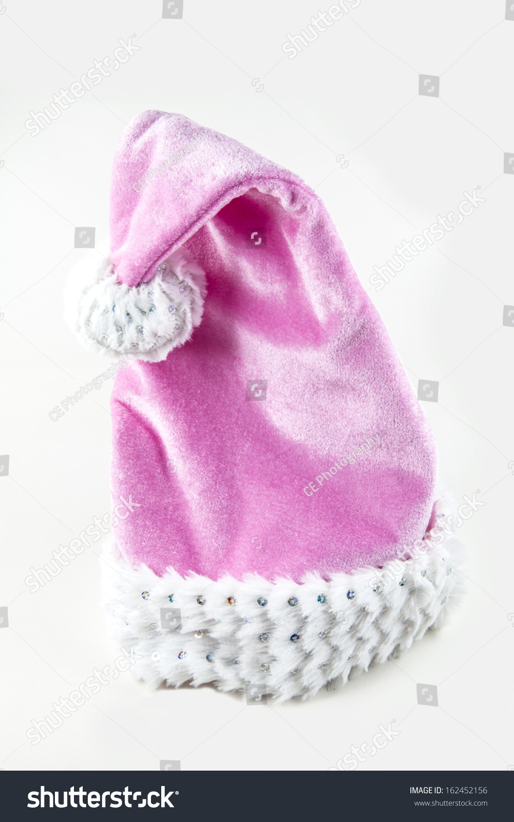 pink santa claus hat