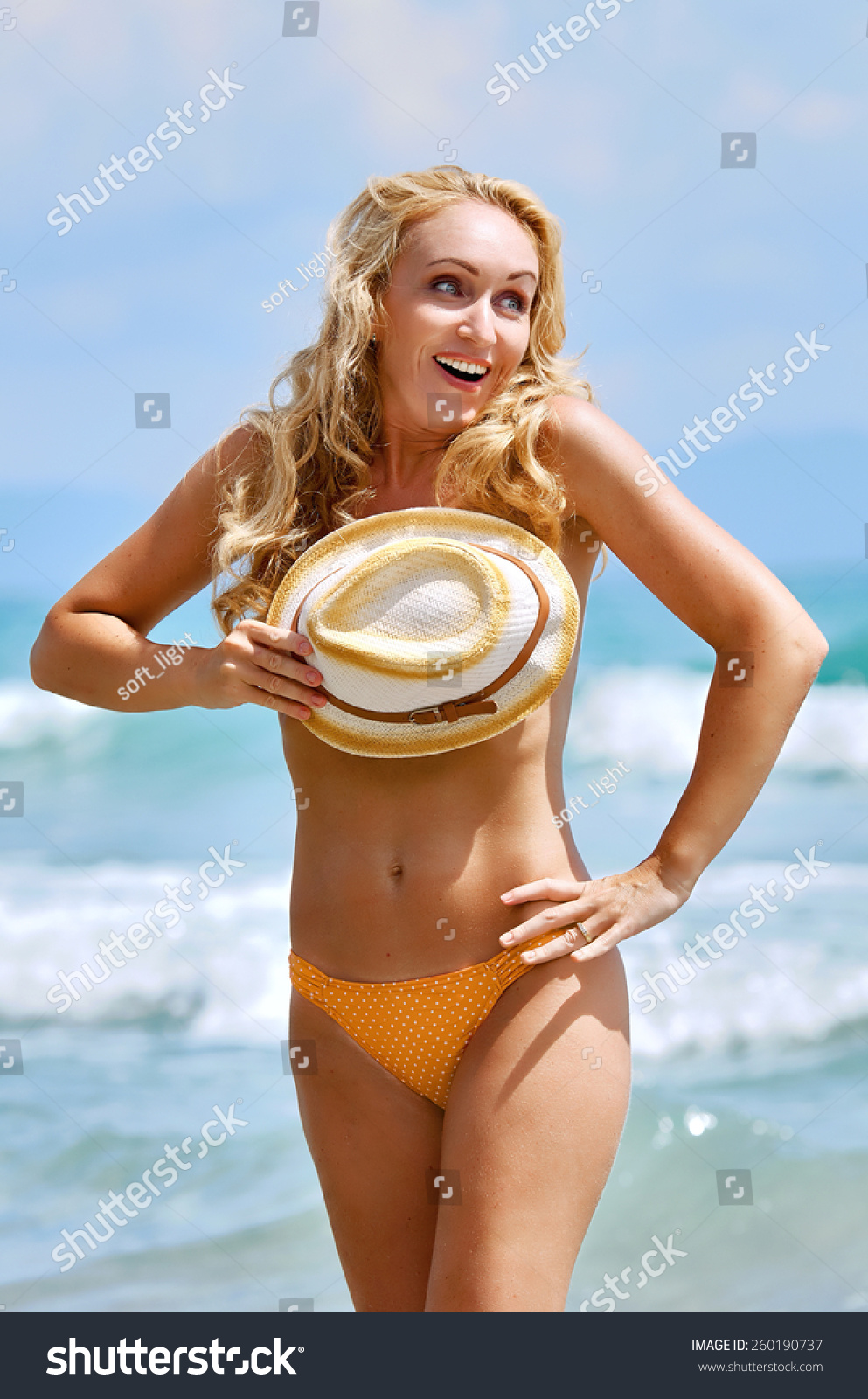 half naked woman on beach Half naked woman on beach