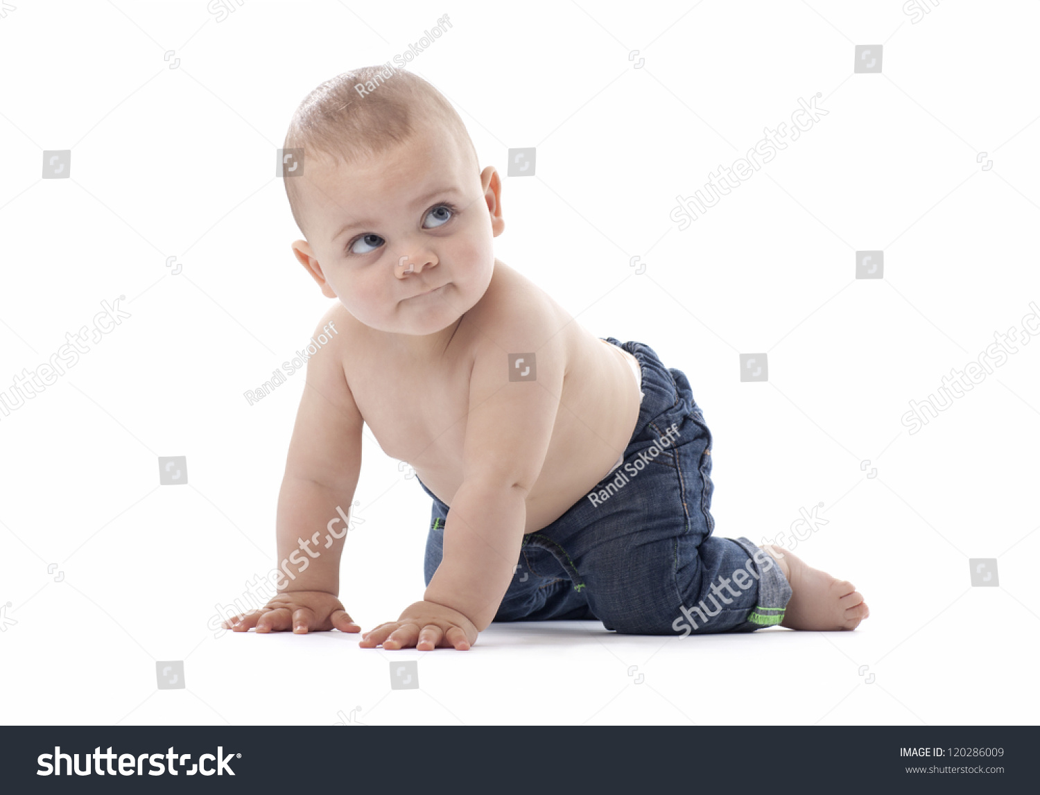 infant boy blue jeans