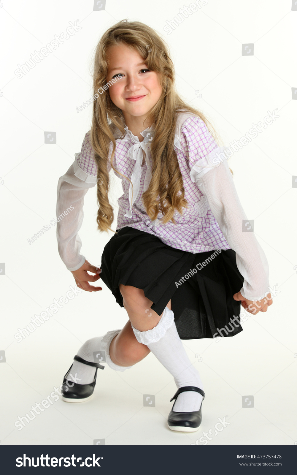 Pupil Primary School Elegant School Uniform Stock Photo 473757478 ...