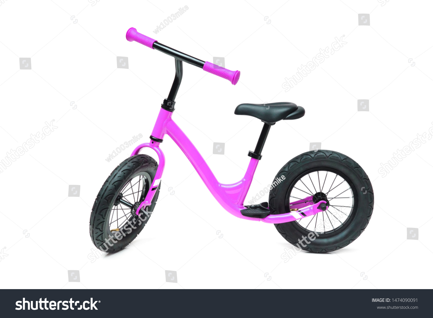 purple balance bike
