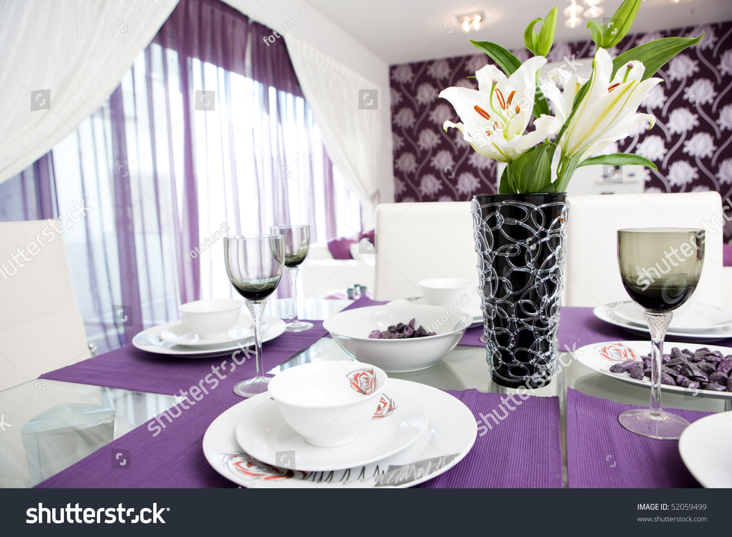 purple styled lounge dining room interior stock photo 52059499 purple styled lounge dining room interior stock photo 52059499