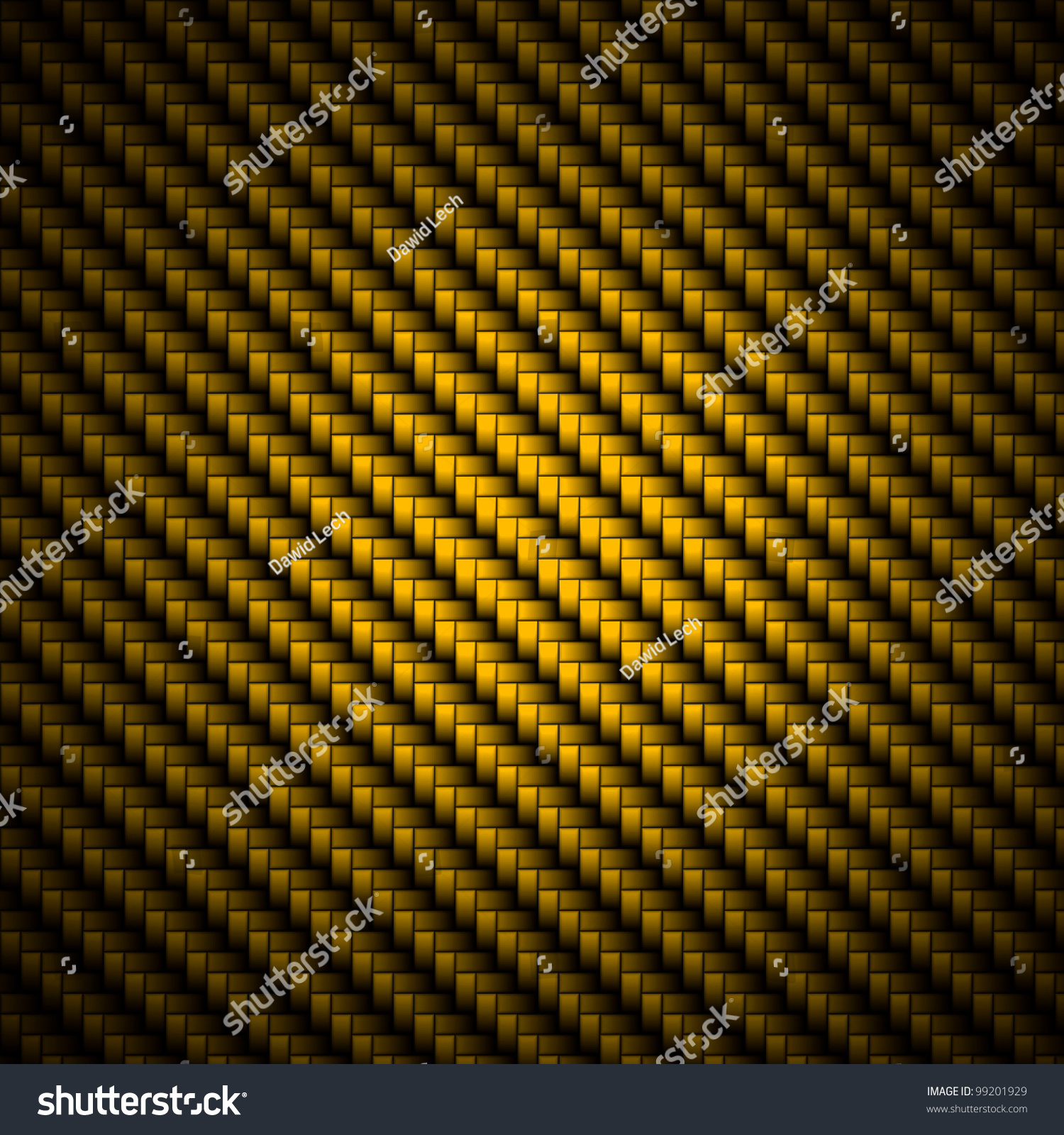Realistic Golden Carbon Fiber Weave Background Stock Illustration ...