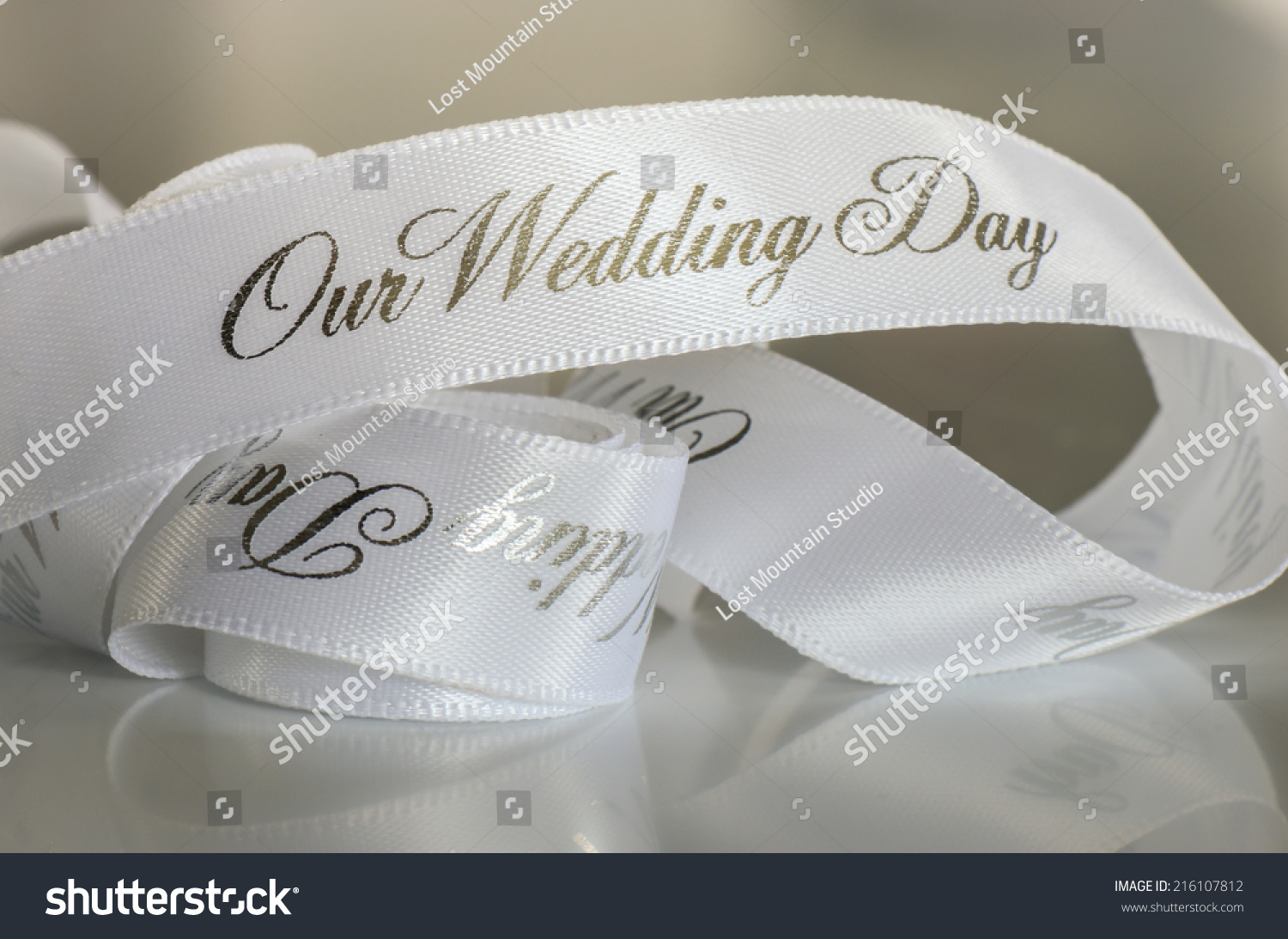 our wedding ribbon