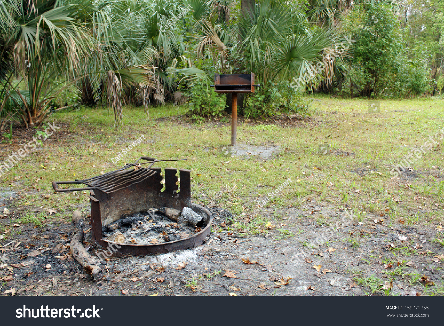 Rusty Fire Pit Ashes Rusty Bbq Stock Photo Edit Now 159771755