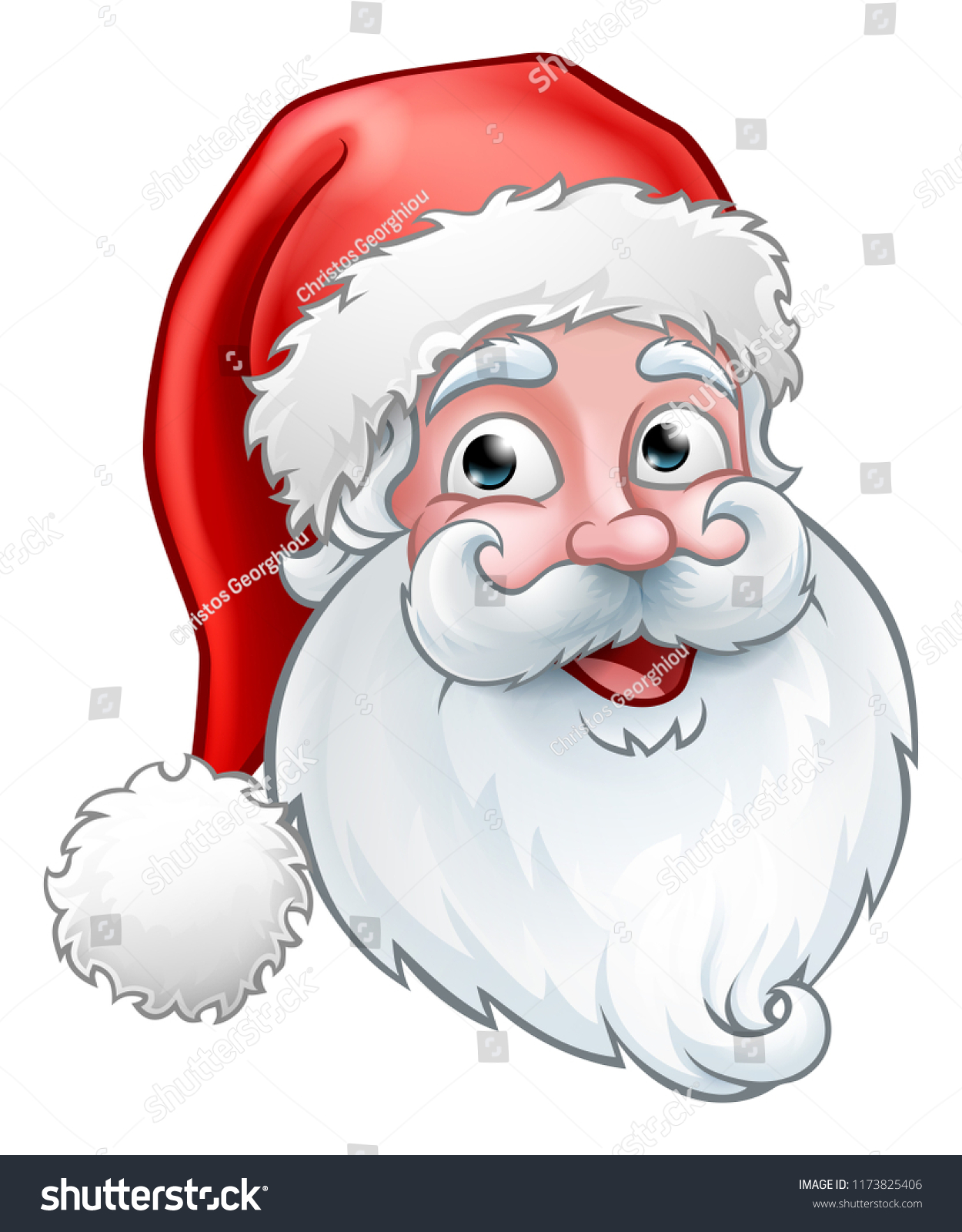 Father christmas face Images, Stock Photos & Vectors | Shutterstock