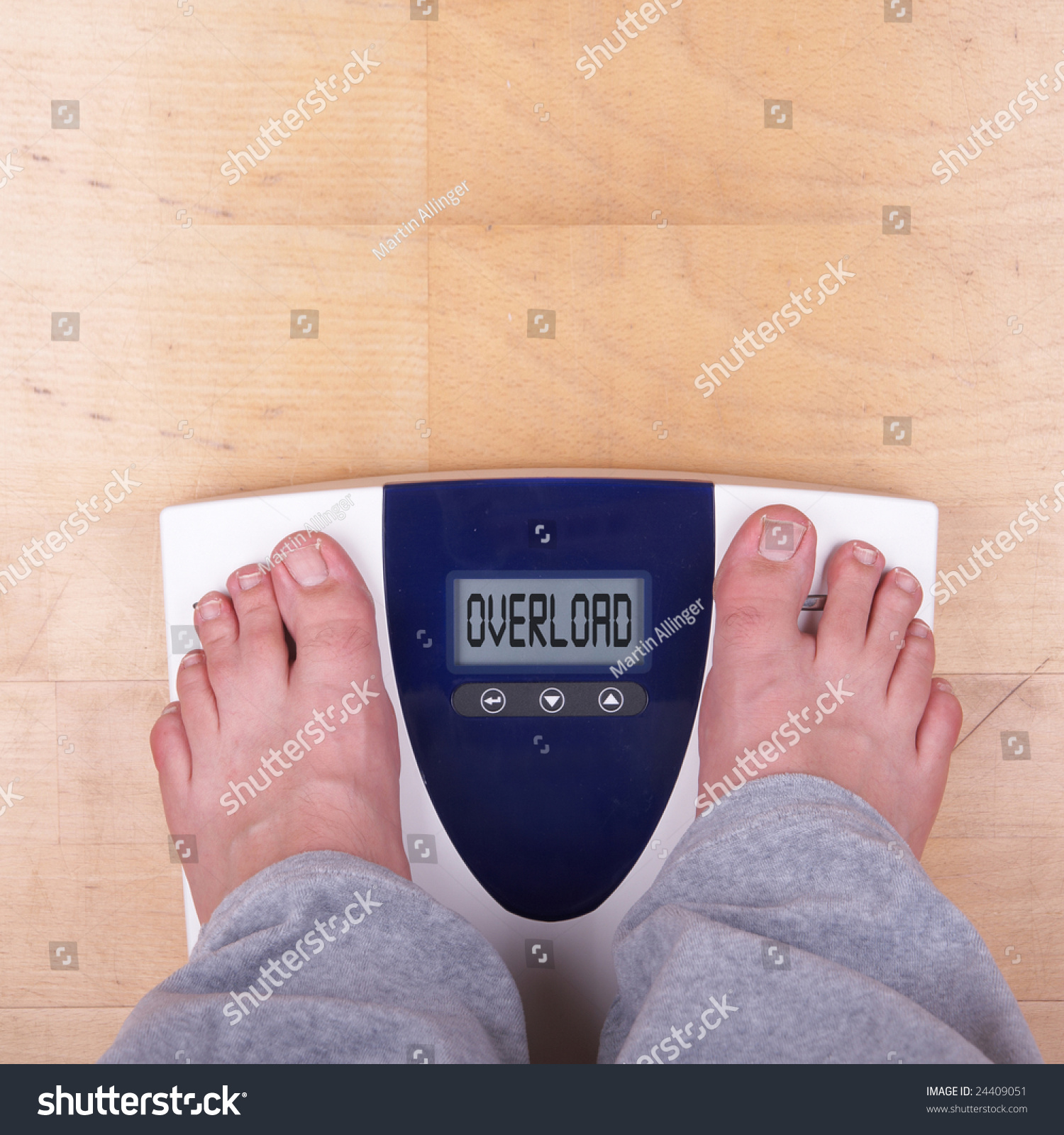 Scale Two Feet Person Standing On Stock Photo 24409051 - Shutterstock