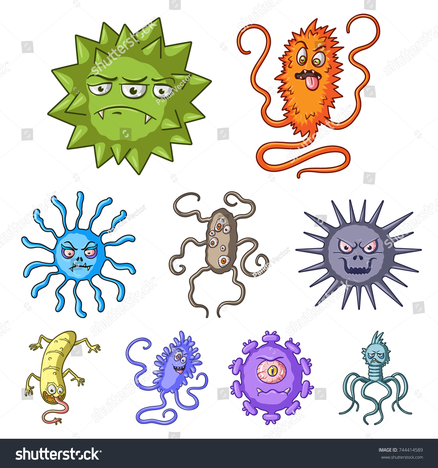 set pictures about bacteria viruses germs stock illustration germs com