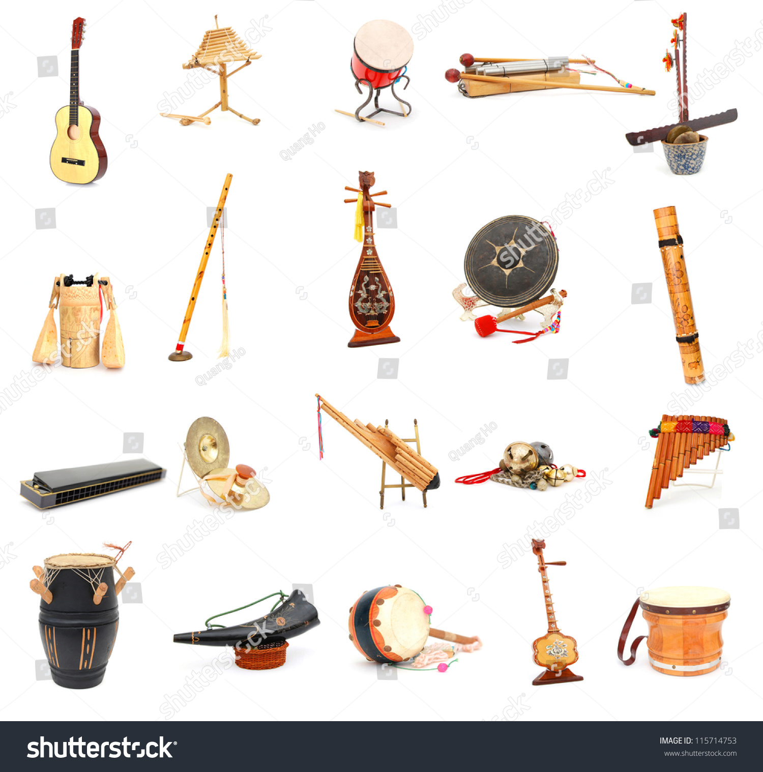 Set Traditional Folklore Musics Stock Photo 115714753 Shutterstock