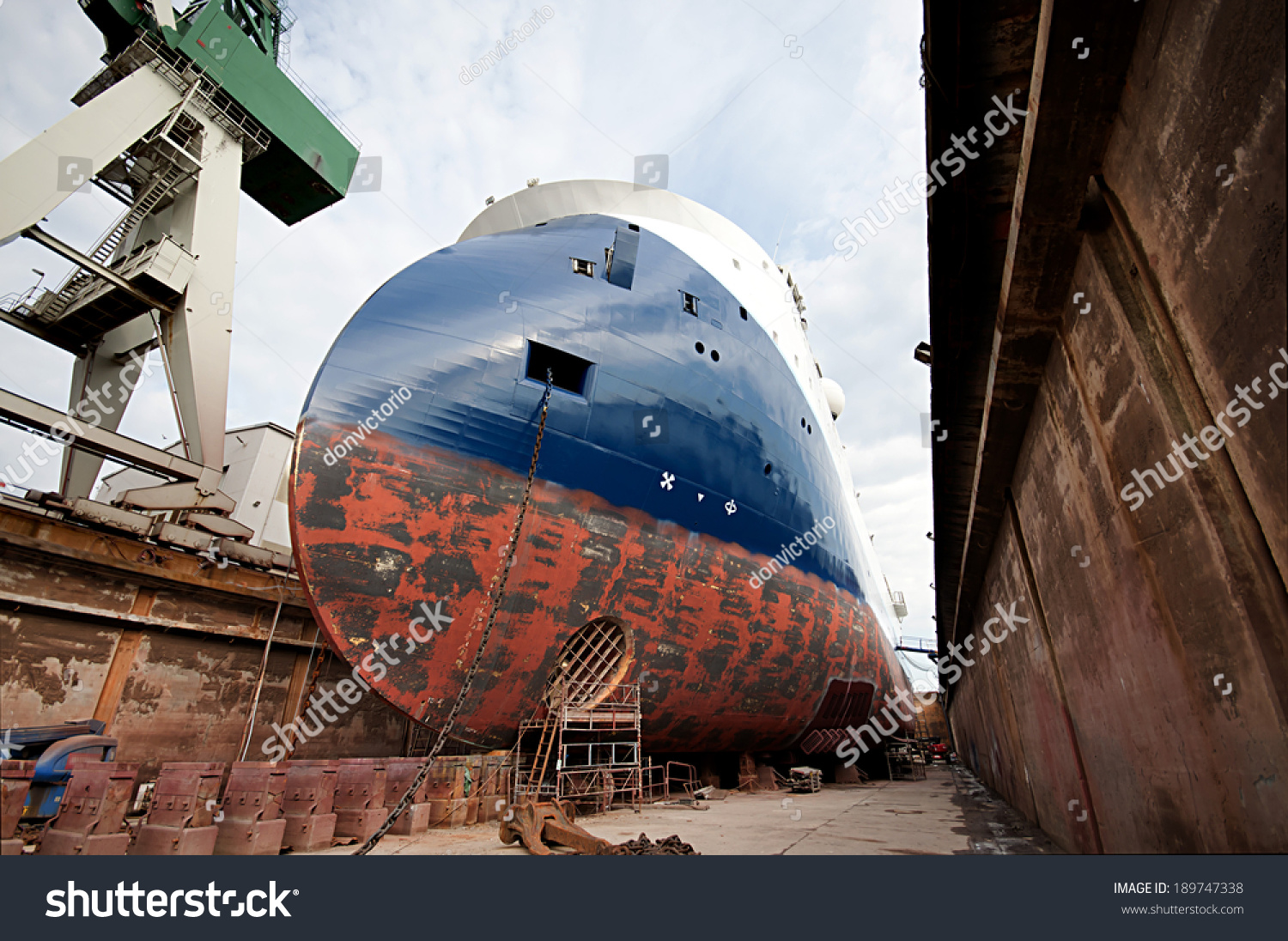 Ship Dock Denmark Frederikshavn X Bow Stock Photo 189747338 - Shutterstock