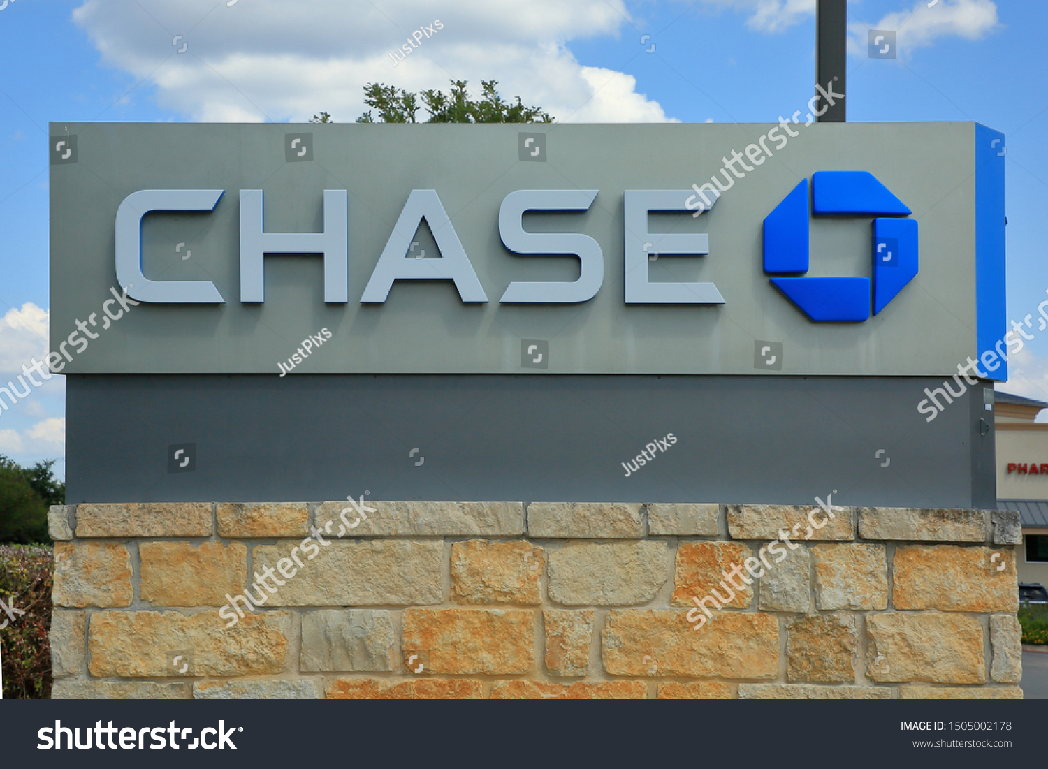 Sign Advertising Chase Bank Which Owned Stock Photo Edit Now 1505002178