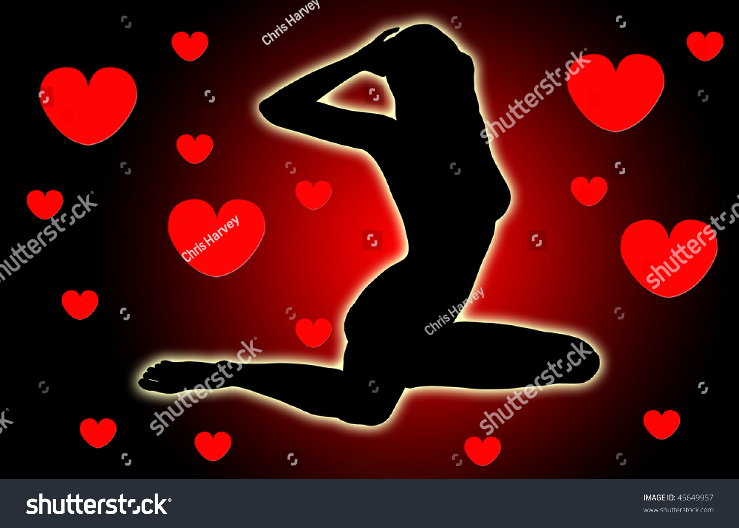 Silhouette Sexy Women Stock Illustration 45649957 Shutterstock 3203