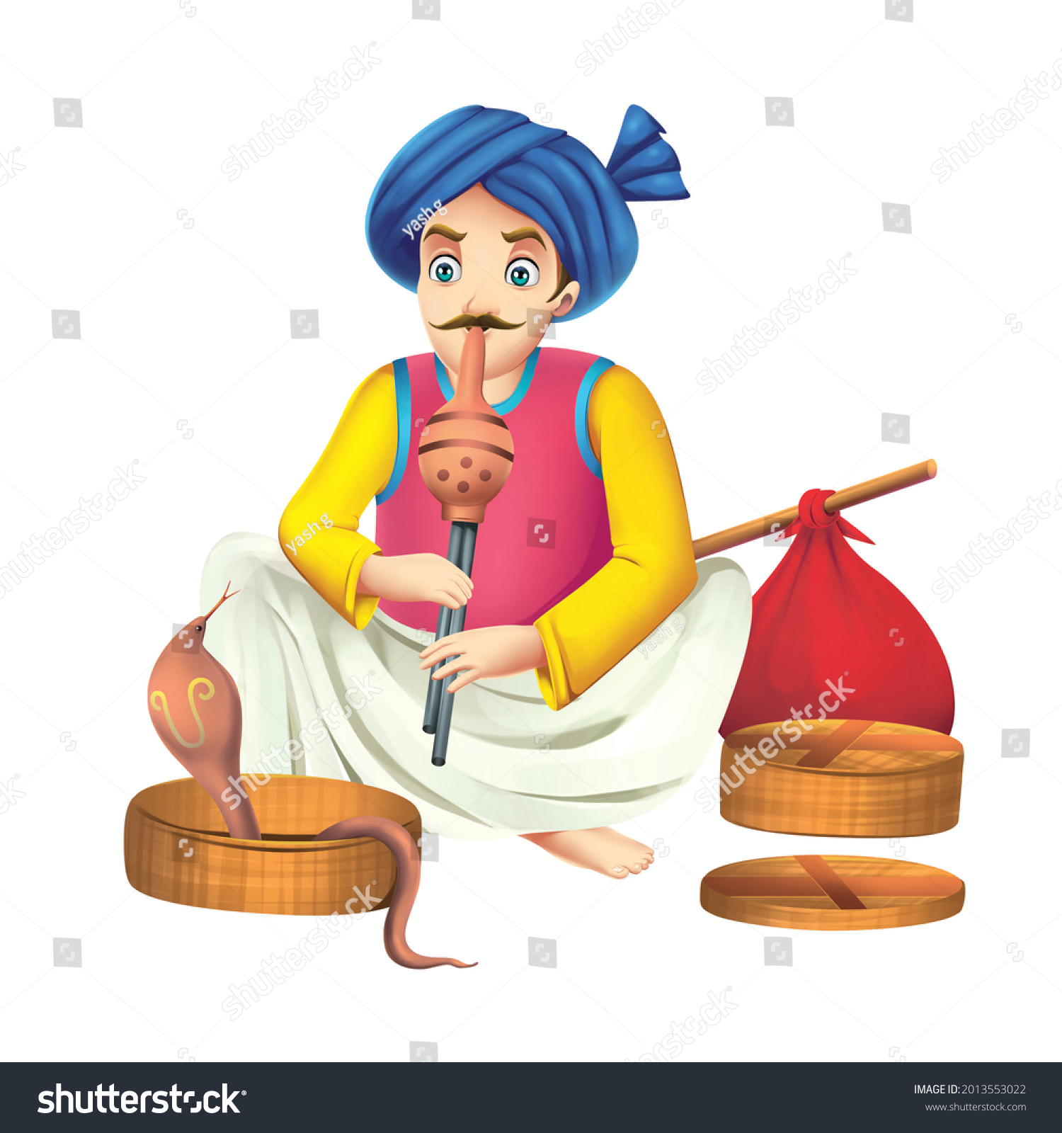 359 Snake charmer cartoon Images, Stock Photos & Vectors | Shutterstock