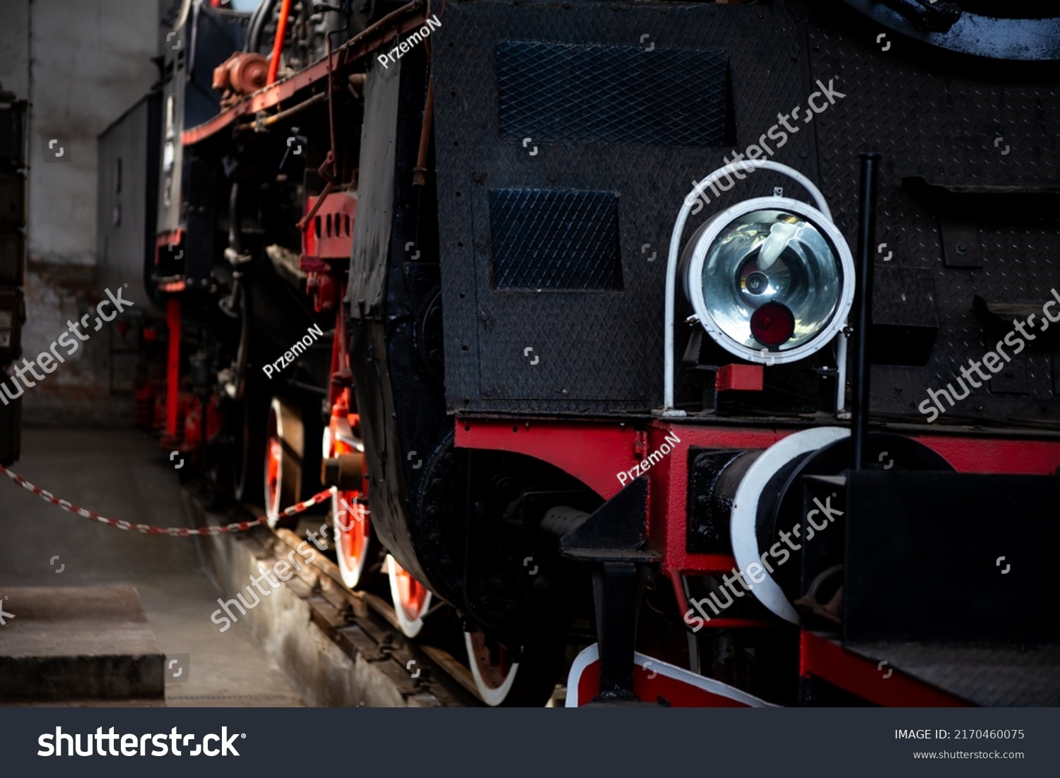 Steam Locomotive Standing Building Historic Locomotive Stock Photo ...