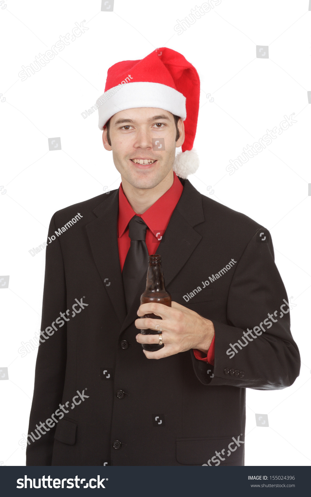 Stereotypical White Collar Worker Holds Beverage Stock Photo (Edit Now ...