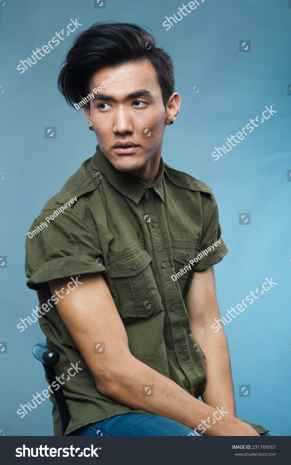 Studio Portrait Young Asian Male Model Stock Photo 231709567 - Shutterstock