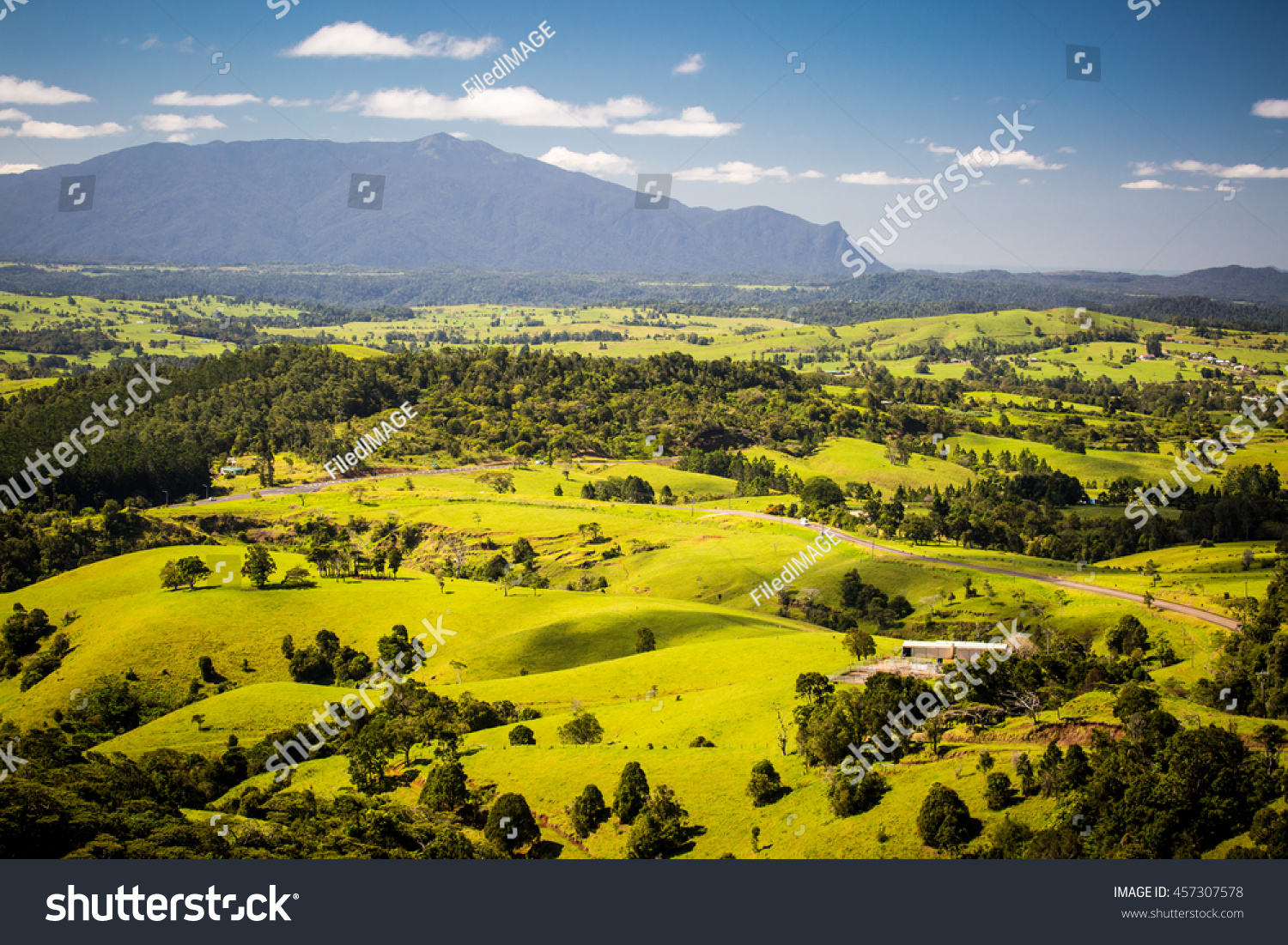 1 254 Atherton Tablelands Images Stock Photos Vectors Shutterstock   Stock Photo A Stunning View Point Near Millaa Millaa Over The Atherton Tablelands In Queensland Australia 457307578 