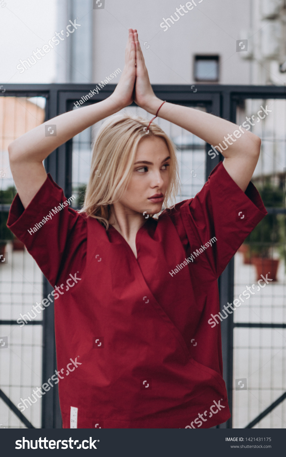 Stylish Young Girl Doctor Nurse Poses Stock Photo 1421431175 | Shutterstock