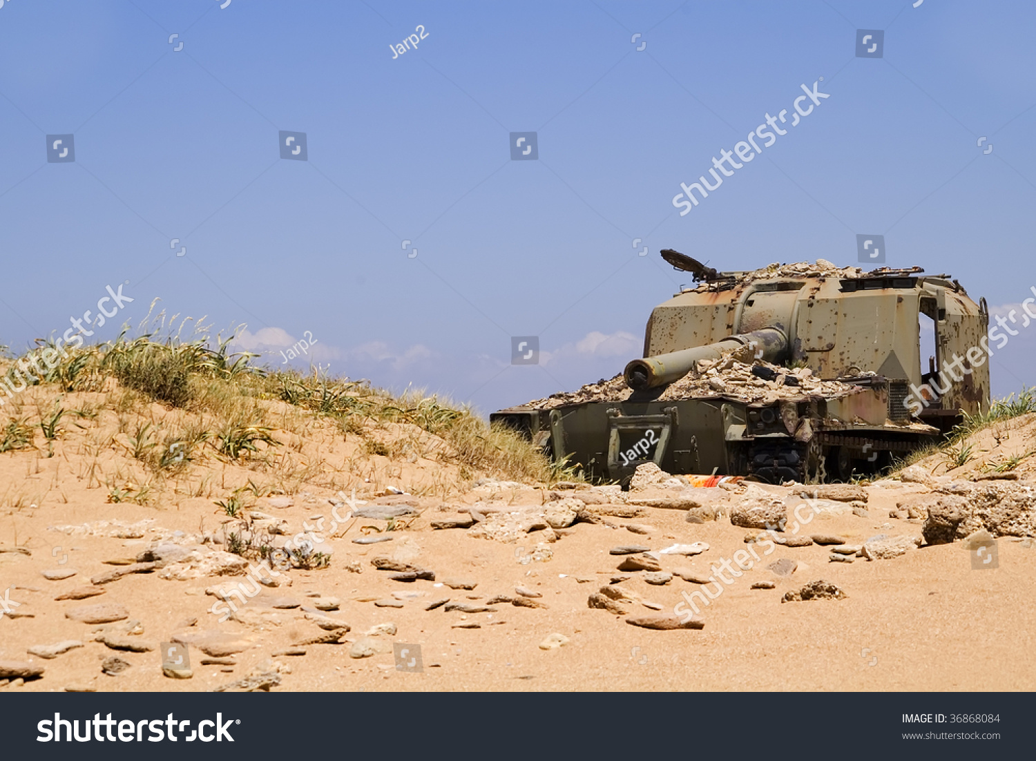 A Tank Destroyed By Enemies Shooting Stock Photo 36868084 : Shutterstock