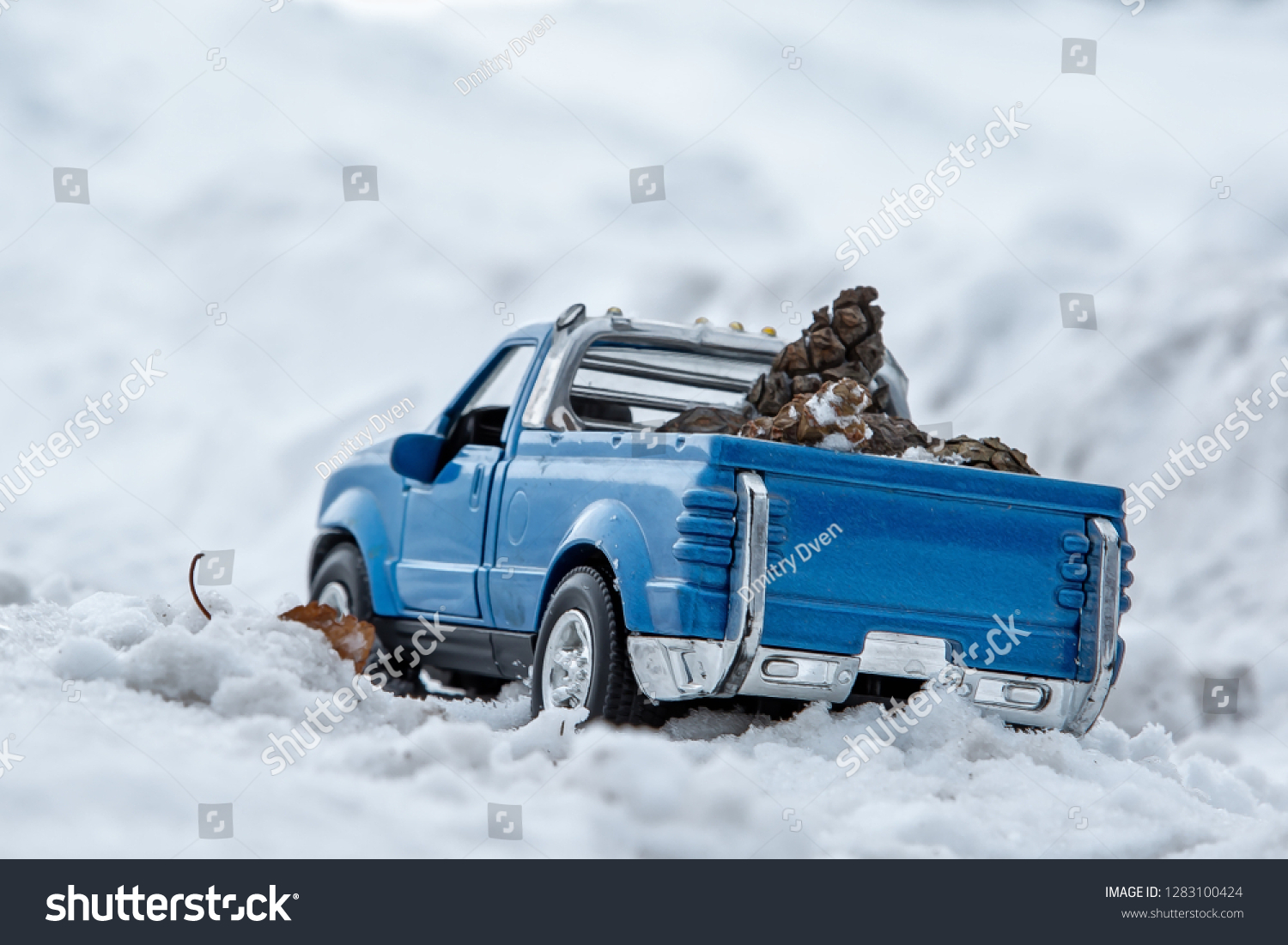 blue pickup truck toy