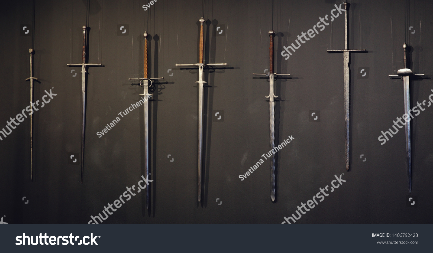 Twohanded Sword Battlefield After Battle Crusade Stock Photo (Edit 