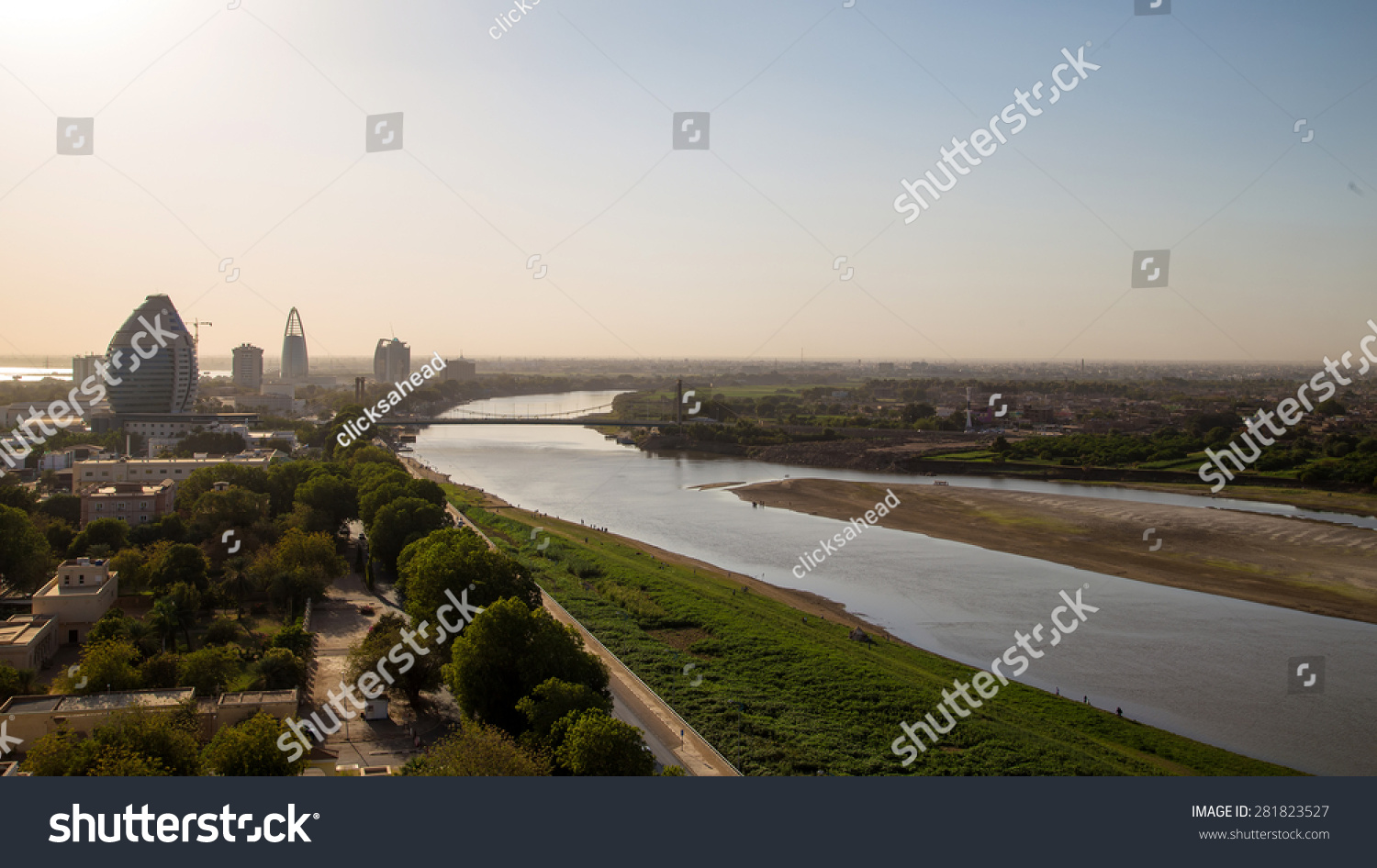 A  view of Nile river in Khartoum - Sudan